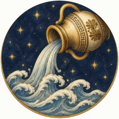 Aquarius medallion