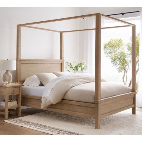 Pottery Barn Farmhouse Canopy Bed